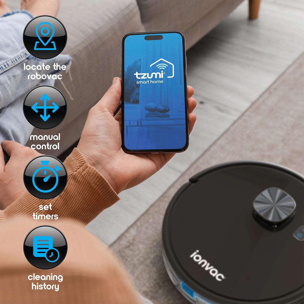 Wi-Fi Laser Mapping Robot Vacuum Cleaner B490038