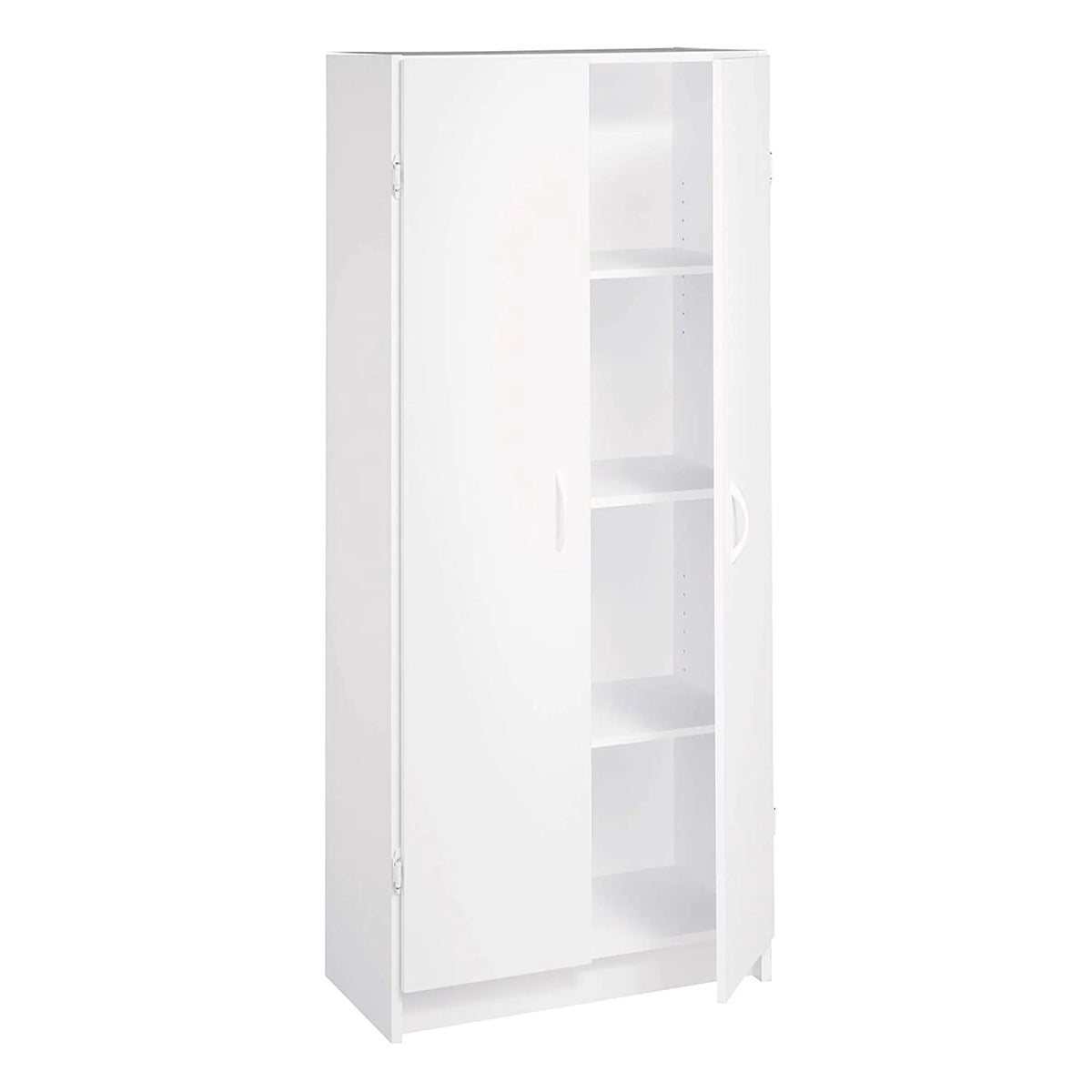 Adjustable 4 Shelf Pantry Cabinet White H3377
