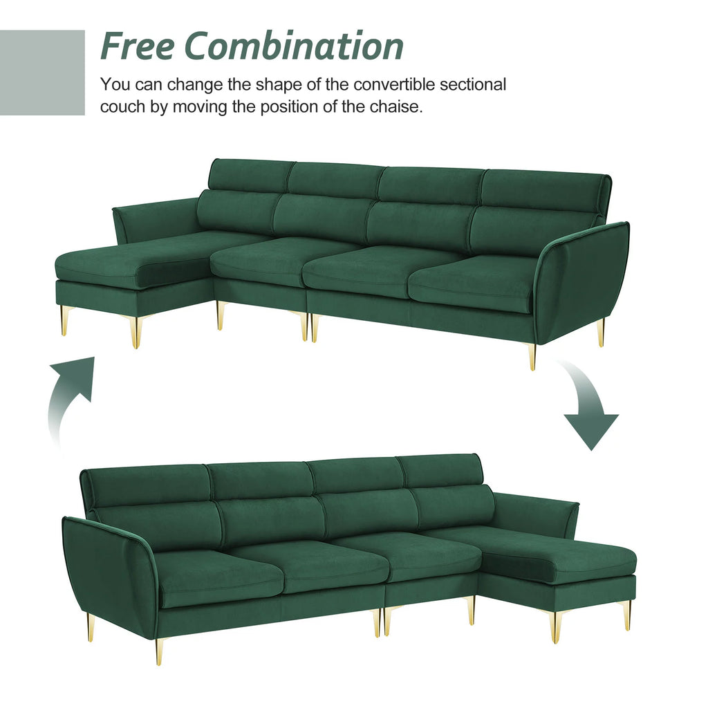 111" L Shape Recliner Sectional Sofa I891501