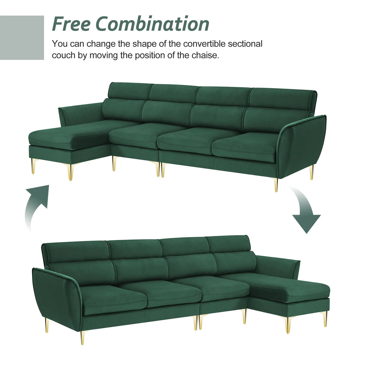 111" L Shape Recliner Sectional Sofa I891501