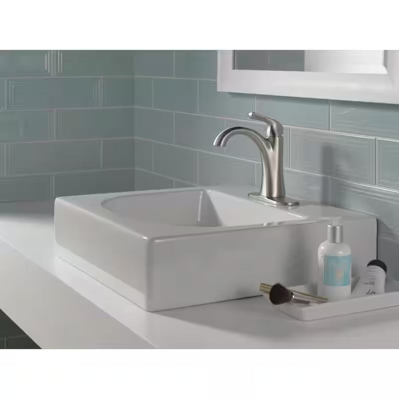 Single Hole Single-Handle Bathroom Faucet Brushed Nickel L6712