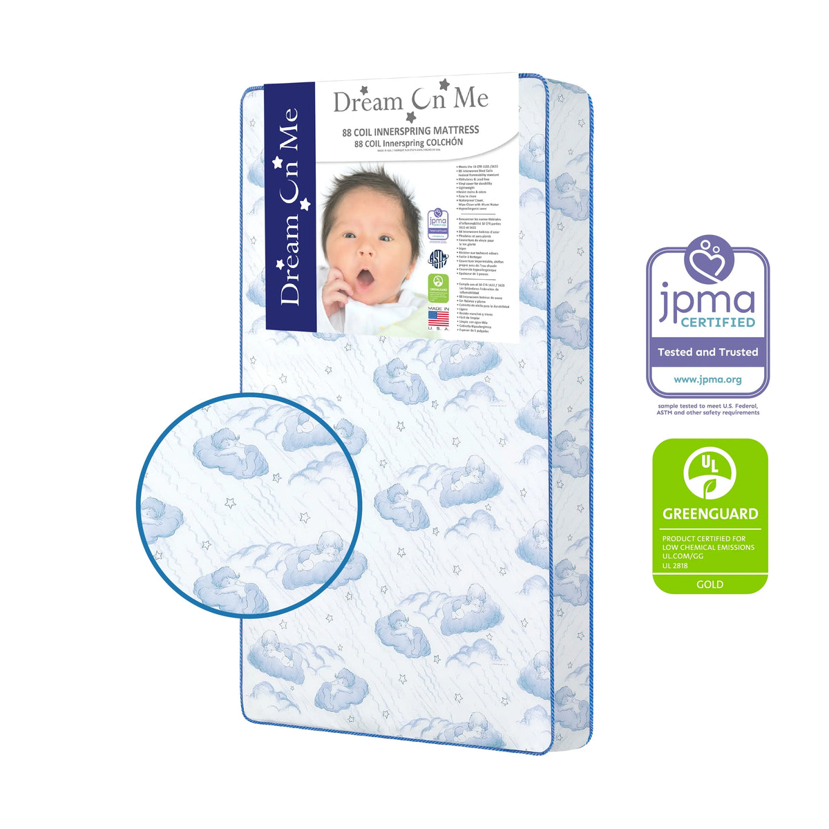 5 88 Coil Crib & Toddler Mattress J343