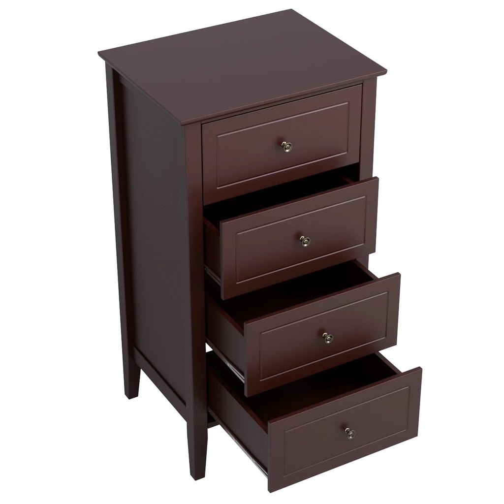 White 4 Drawer Wood Dresser Z992886