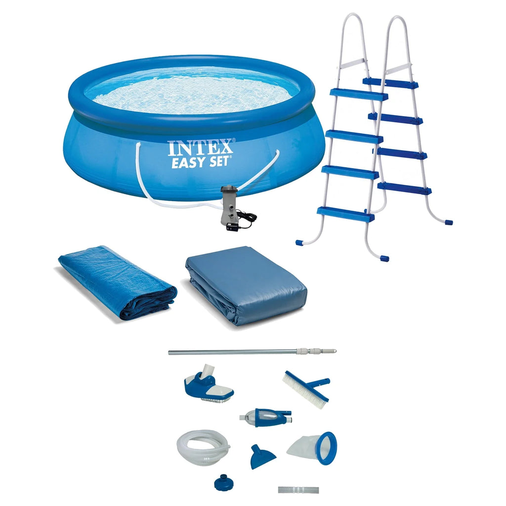 15 x 48 Inflatable Pool with Ladder and Pump C88366