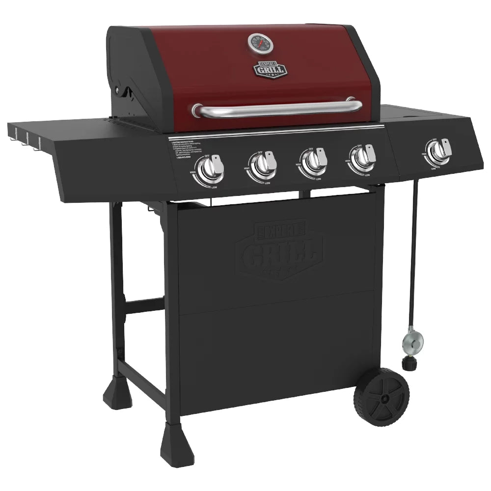 4 Burner Propane Gas Grill with Side Burner N120