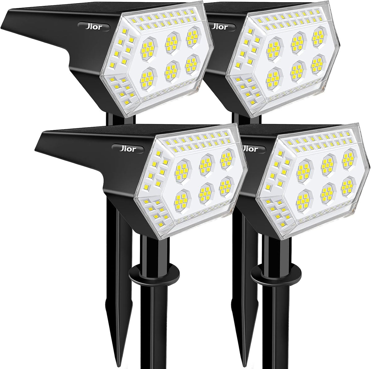 108 LED IP65 Waterproof Solar Spotlights 4 Pack U321
