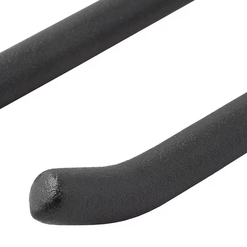 Heavy-Duty Wall-Mounted Black Steel Double Hook Tool Rack N4076