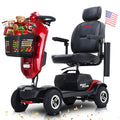 4 Wheels Mobility Scooter with LED Lights and USB Port O62288