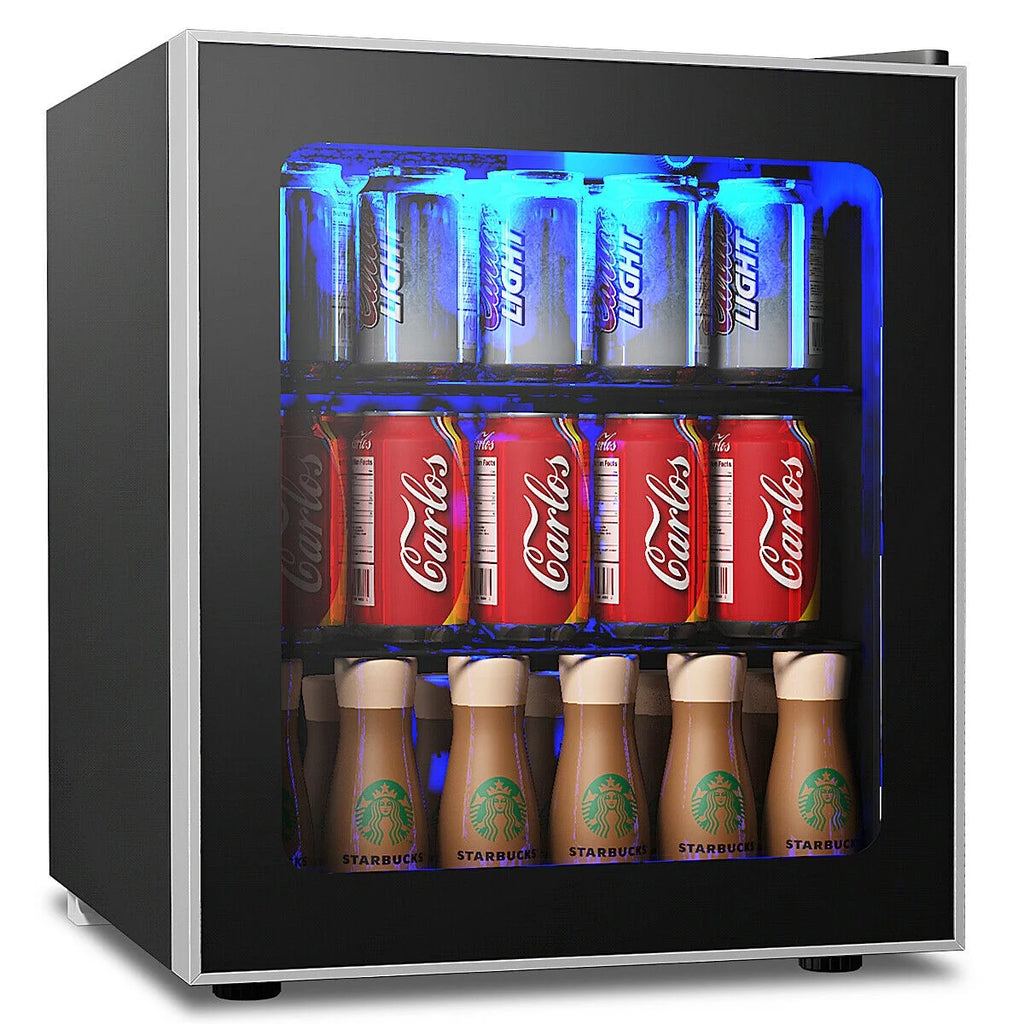 60 Can Beverage Refrigerator Cooler Glass Door V412105