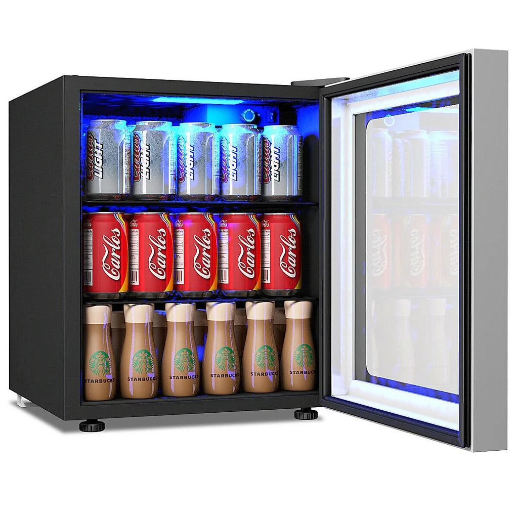 60 Can Beverage Refrigerator Cooler Glass Door V412105