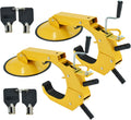 2 Pack Adjustable Heavy Duty Steel Wheel Lock Clamp F4887