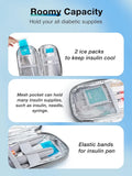 Insulin Cooler Travel Case and 4 Nylon Ice Packs O5868