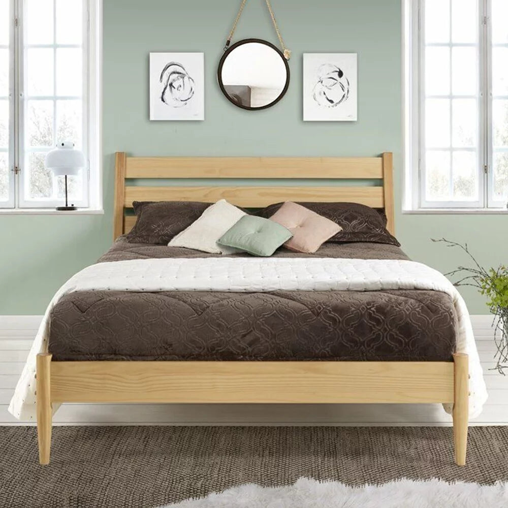 Queen Size Solid Wood Platform Bed G544483