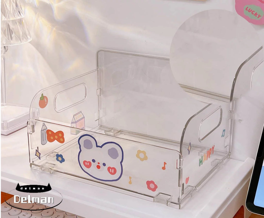 Foldable Desk Organizer with Stickers S593
