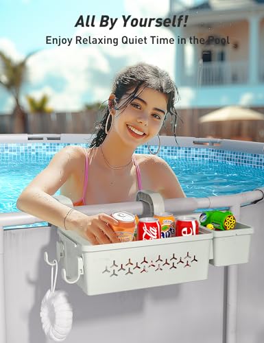 Poolside Storage Basket with Cup Holder Z171228