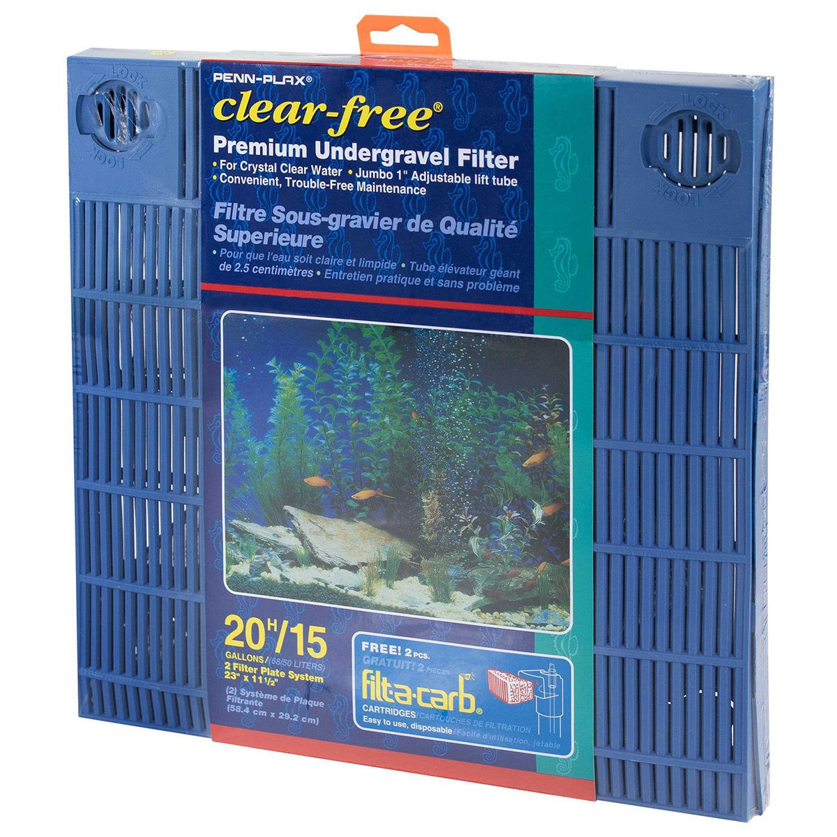Under Gravel Aquarium Filter for 15 20 Gallon Tanks E420