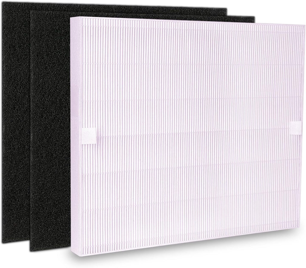 True HEPA Replacement Filter with 2 Carbon Filters Pack of 2 C9005