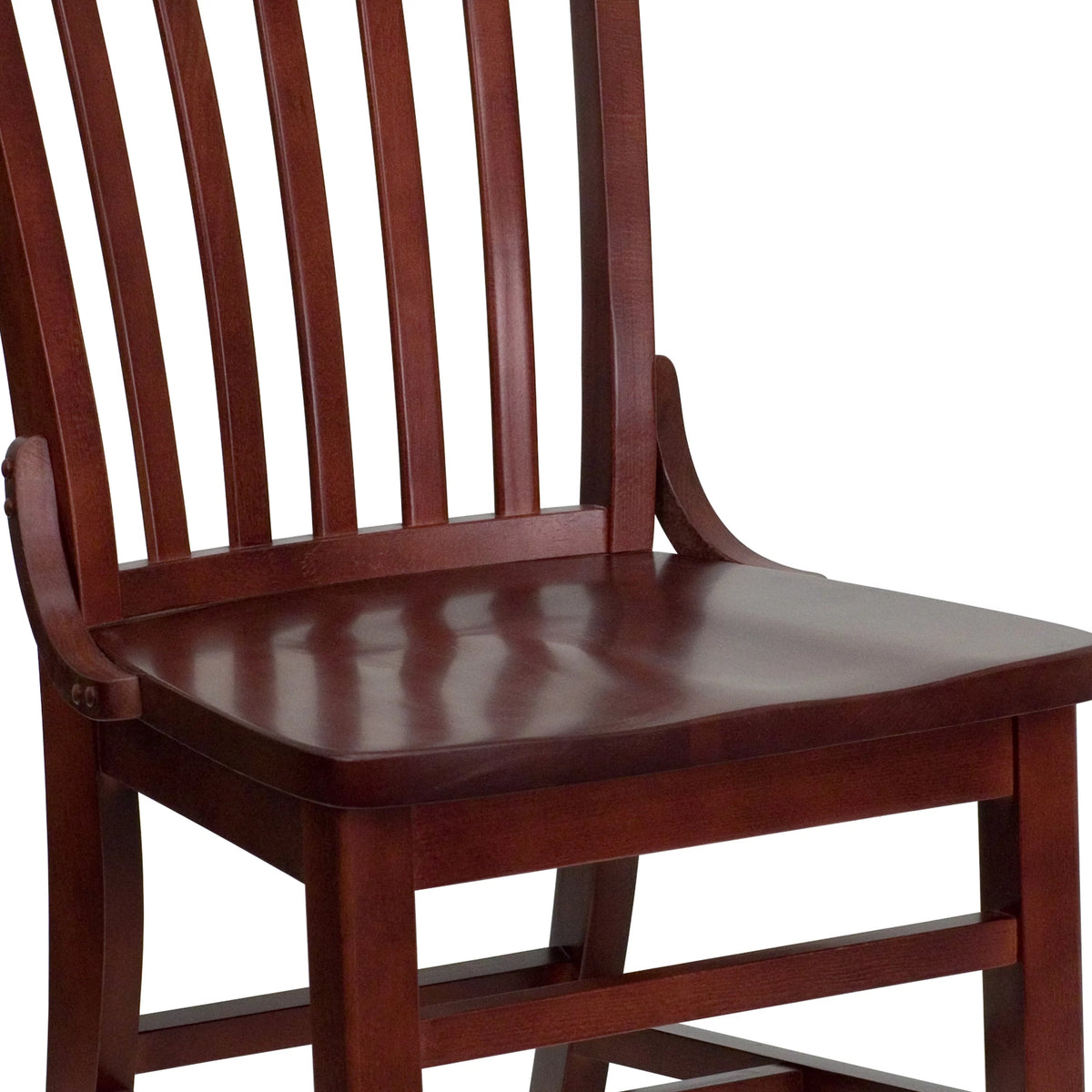 Mahogany Wood Chair W7075