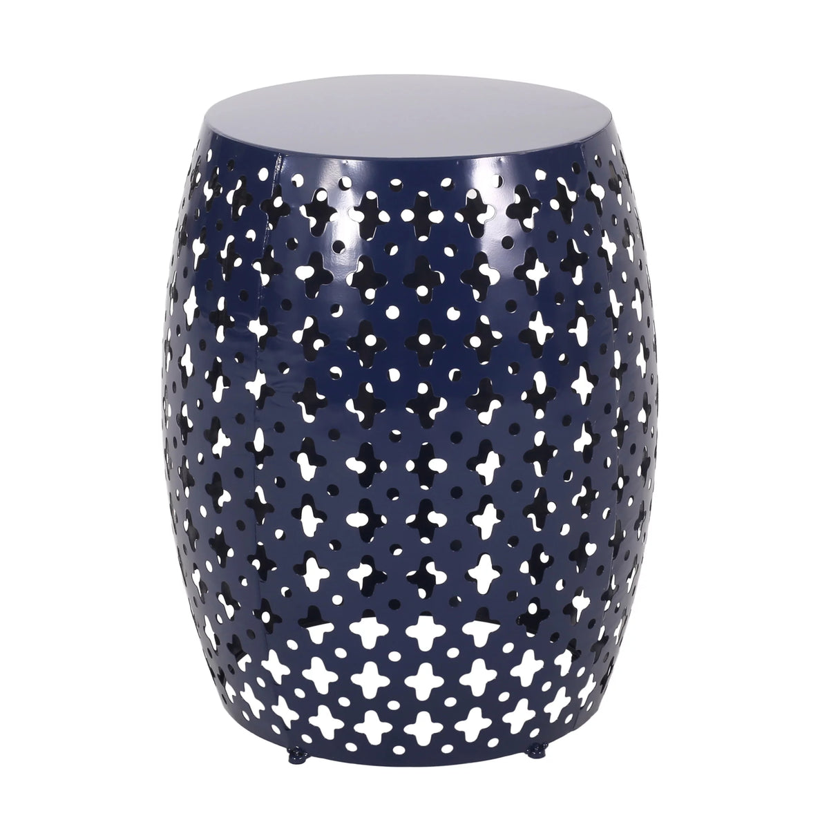 Black Metal Outdoor Side Table D91573