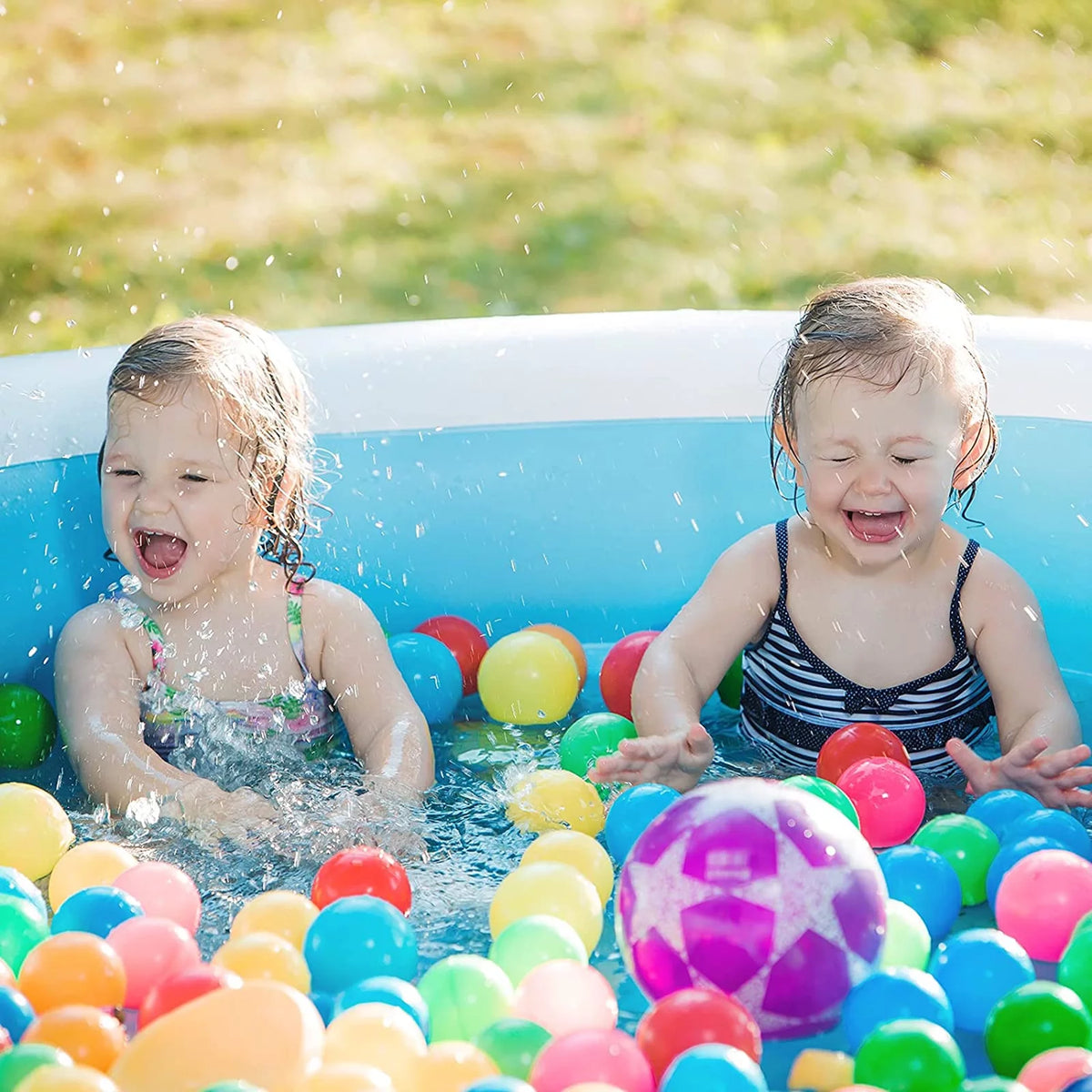 Inflatable Pool with Seat Round 7.33 x 7.11 x 2.5 ft R91193