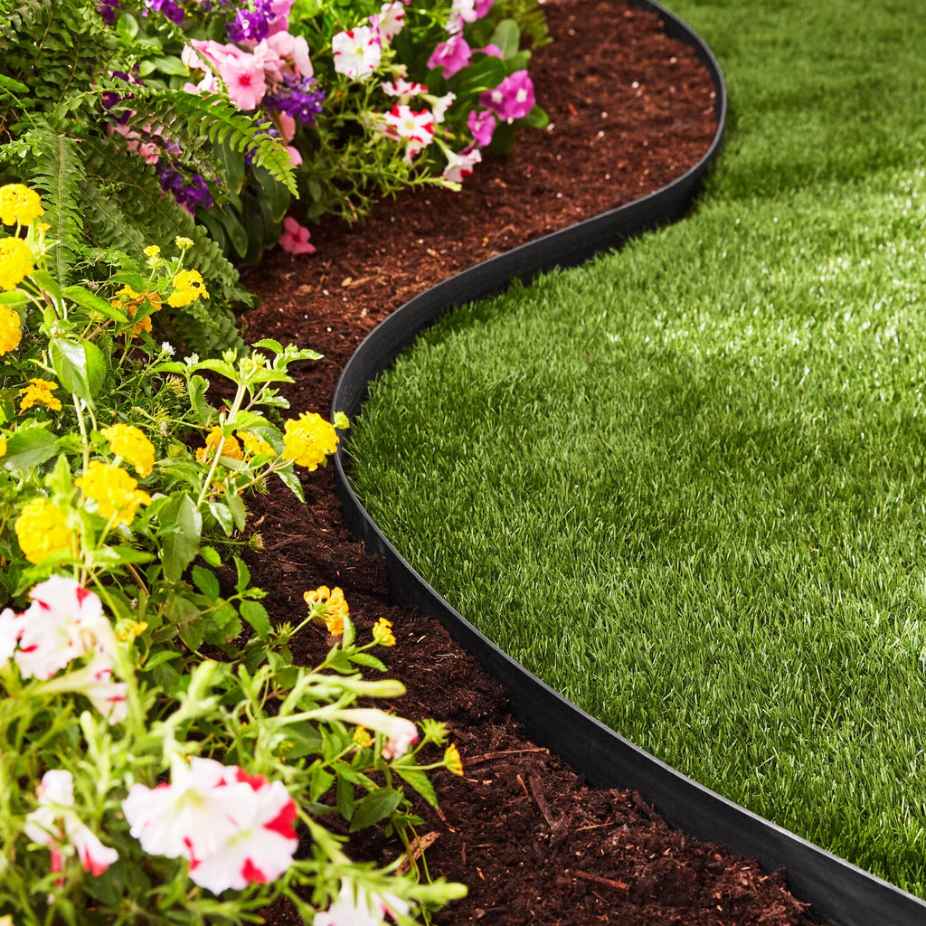 2-inch Tall 30-ft Plastic Black Landscape Edging D455307