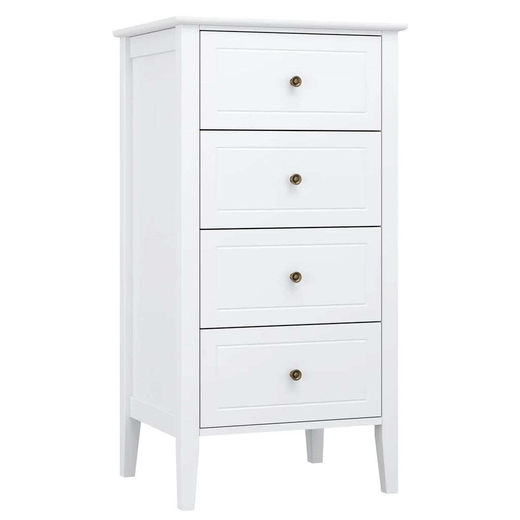 White 4 Drawer Wood Dresser Z992886