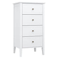 White 4 Drawer Wood Dresser Z992886