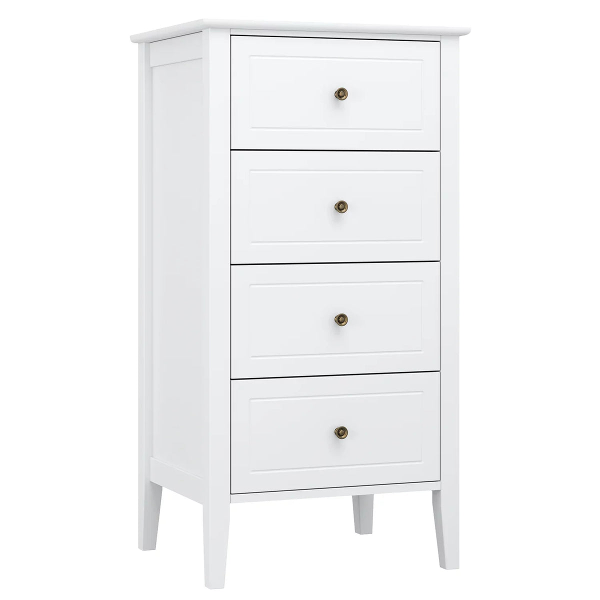 White 4 Drawer Wood Dresser Z992886