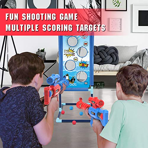 Shooting Game Toy with 2pk Air Guns, Target & 24 Foam Balls Z1586