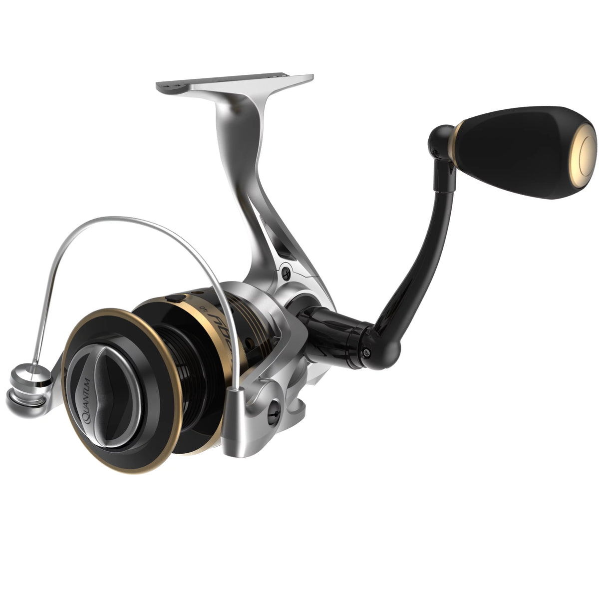 Size 20 Spinning Fishing Reel, 5.2:1 Gear Ratio, Silver/Gold L163558