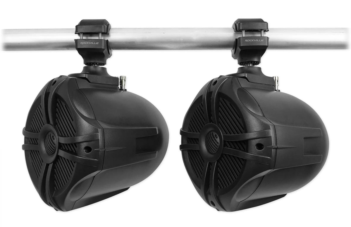Black 6.5 250w Marine Wakeboard Tower Speakers W337592