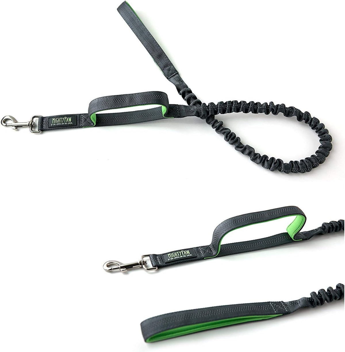 Black Orange Dog Leash with Two Handles Pack of 2 R4539