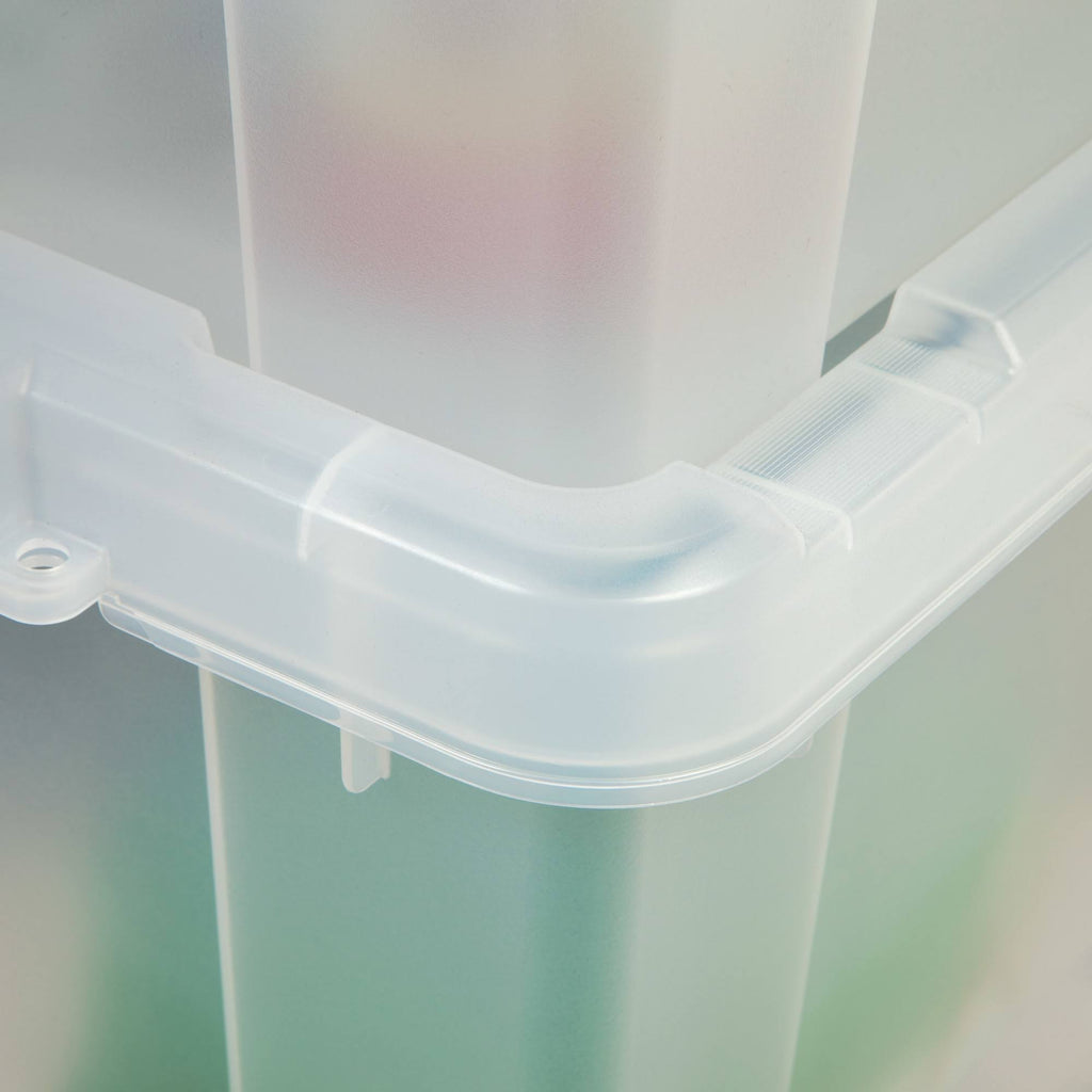 Clear 10-Gallon Plastic Totes Set of 4 M868