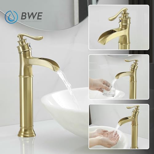 Matte Black Waterfall Vessel Sink Faucet U362247