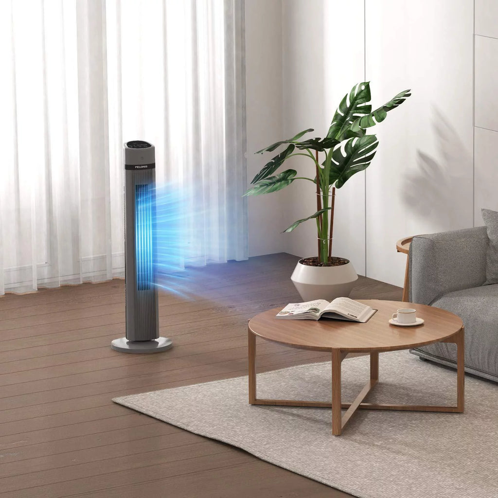 40 Oscillating Tower Fan with Remote, Black F359451