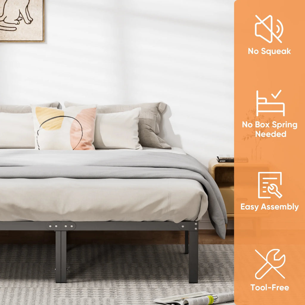 King Metal Platform Bed Frame Q712605