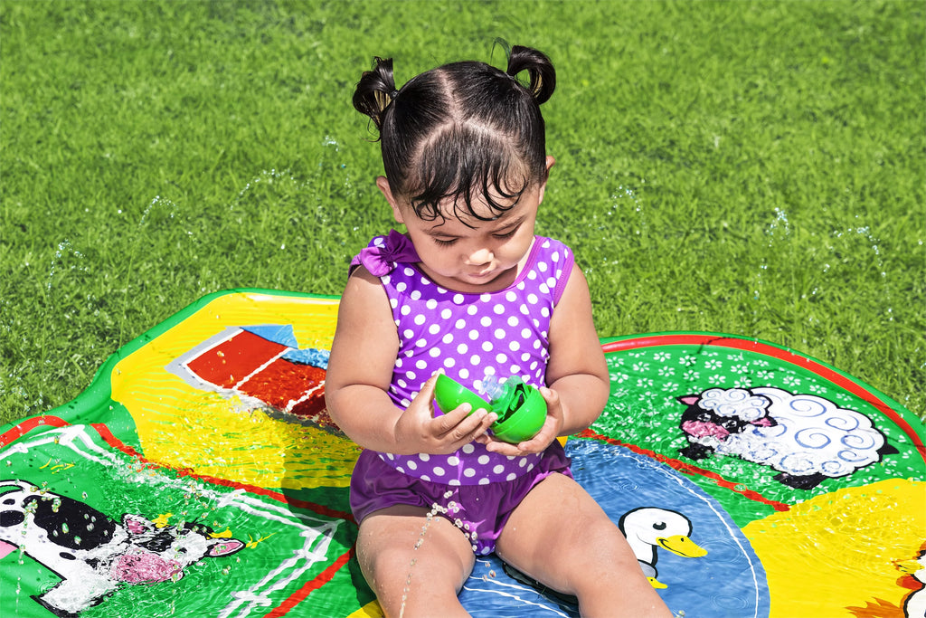 Multicolor Sprinkler Splash Pad 65 in. x 44 in. D390235