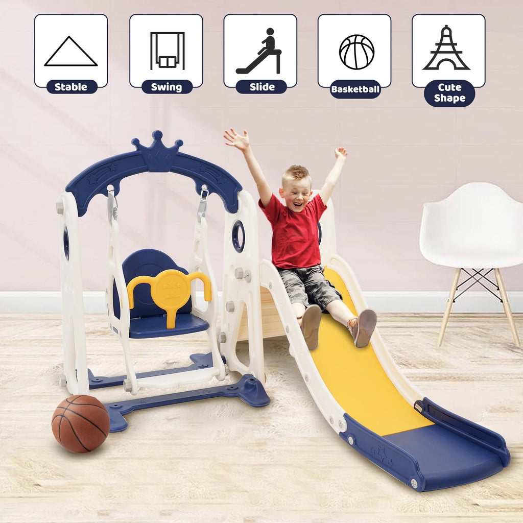 4 in 1 Toddler Slide and Swing Set Y45164