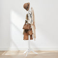 8 Hooks Solid Wood Free Standing Coat Rack Q2027