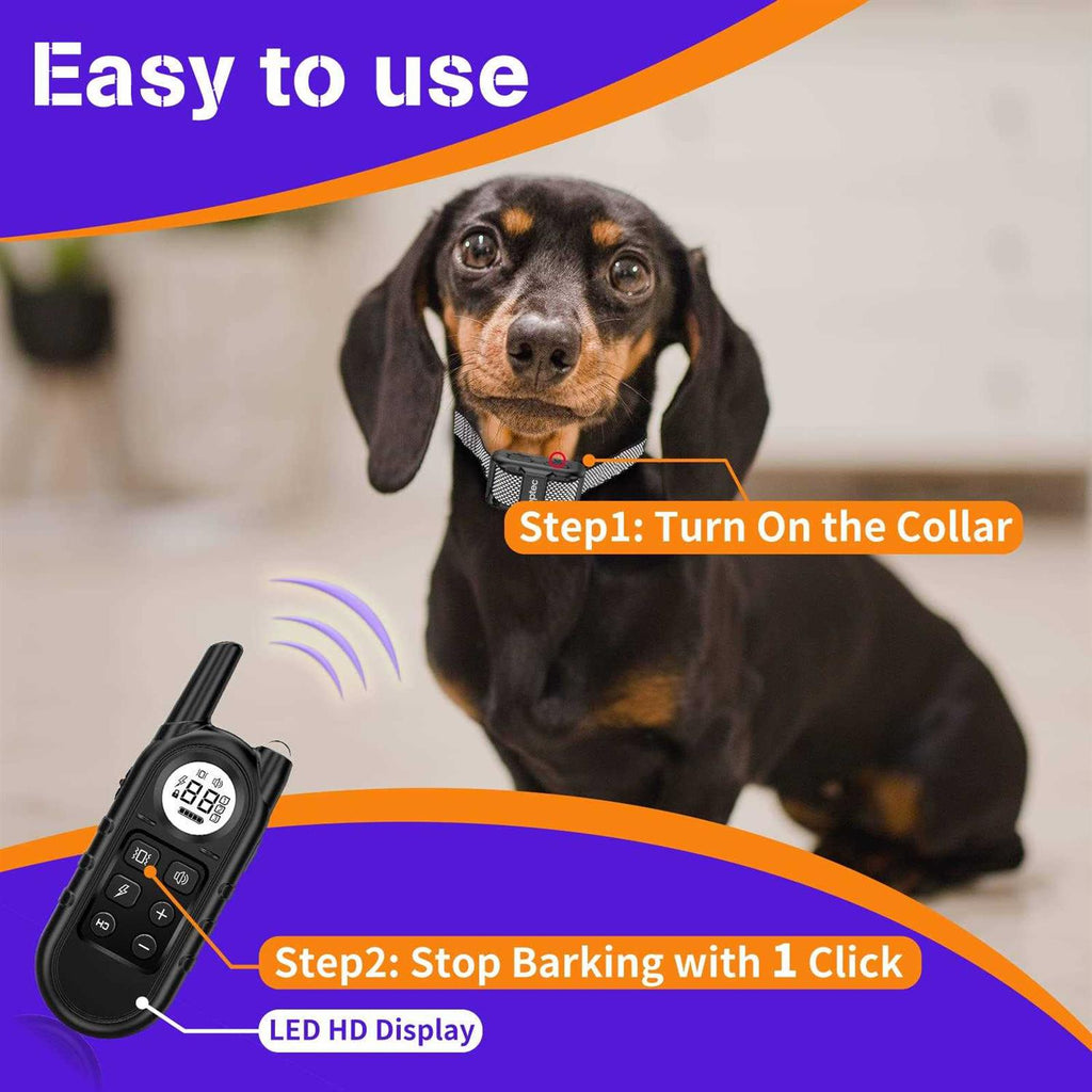 Anti Bark Training Collar for Small Dogs 5-15lbs G242