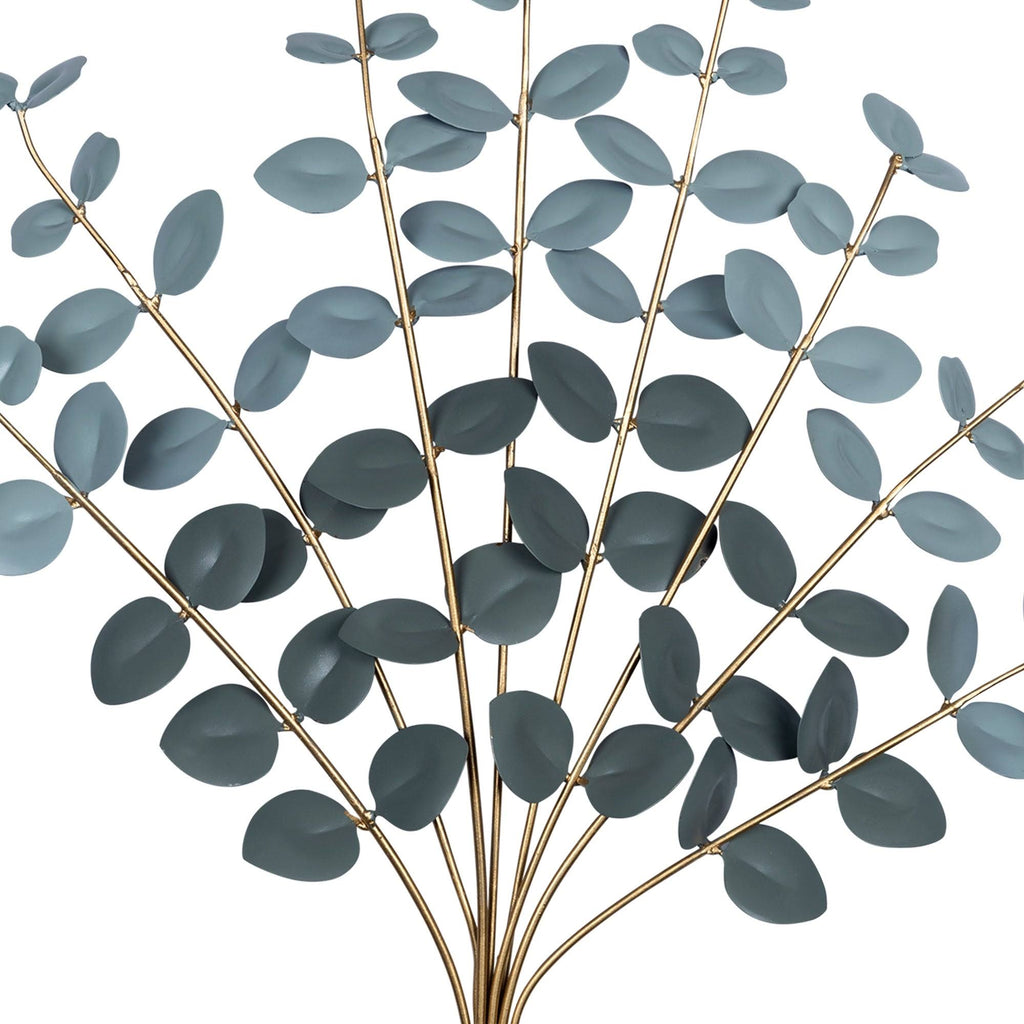Metal Eucalyptus Bouquet Wall Decor A48057