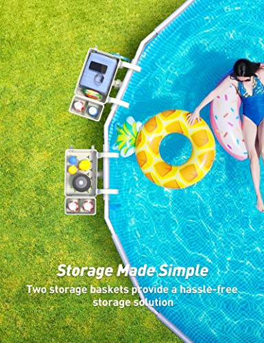 Poolside Storage Basket with Cup Holder Z171228