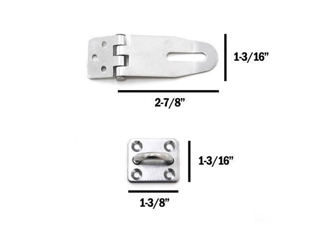 Door Padlock Hasp Clasp Latch 304 Stainless Steel N697049