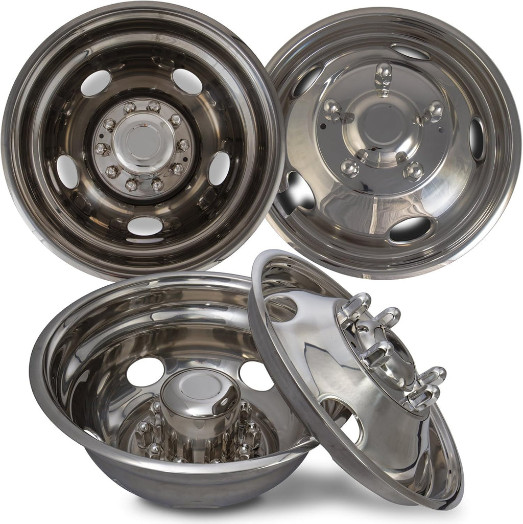 19.5 Inch Stainless Steel Wheel Simulators Pack of 4 I4268
