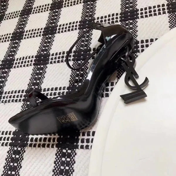 Black 110mm Leather Sandals R455361