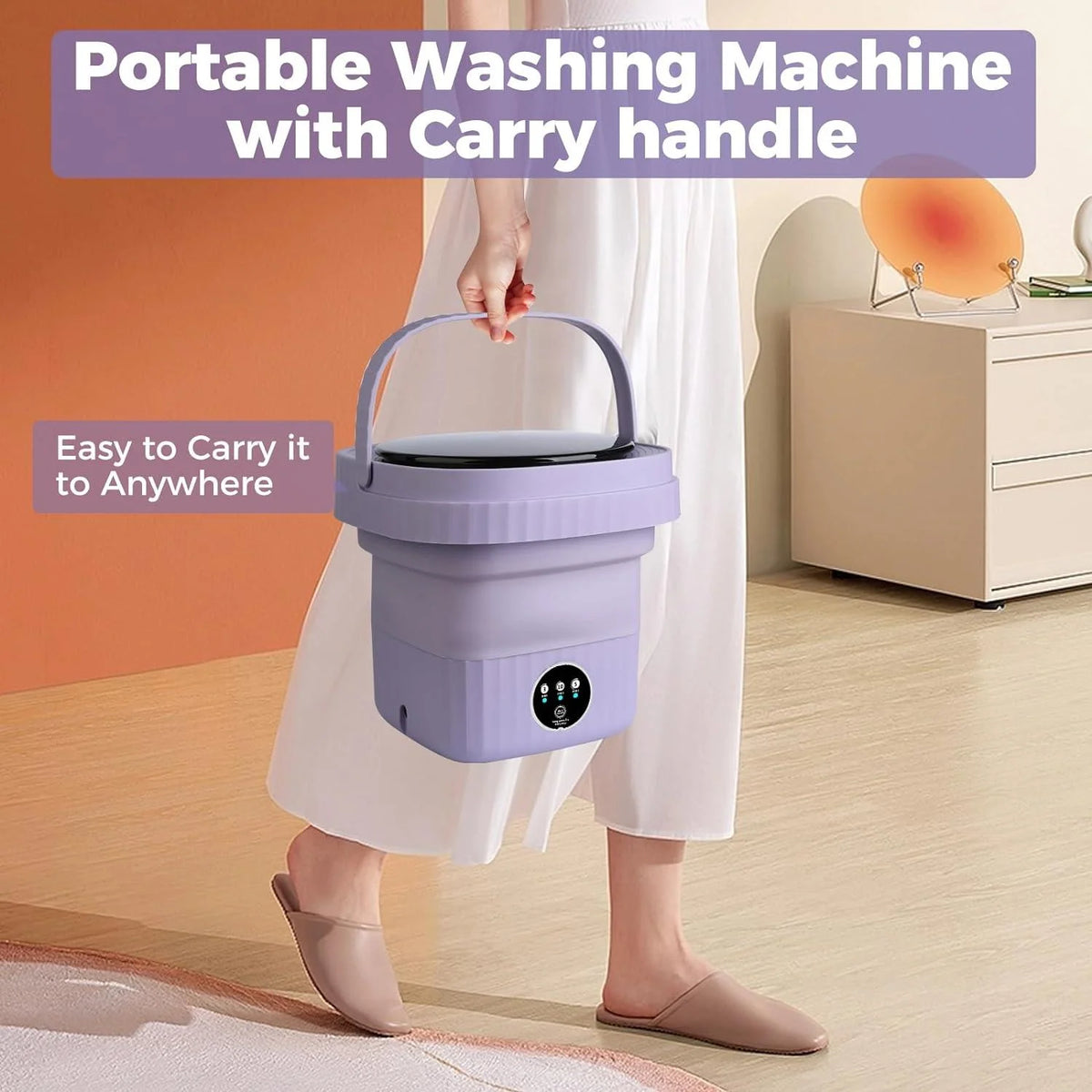 Portable Mini Foldable 8L Washing Machine F677