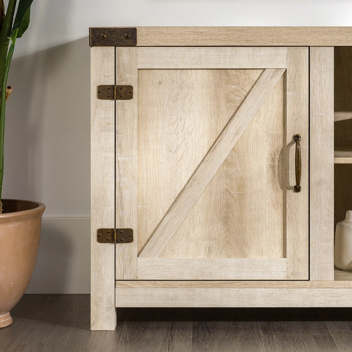 Modern Farmhouse Barn Door TV Stand E21778