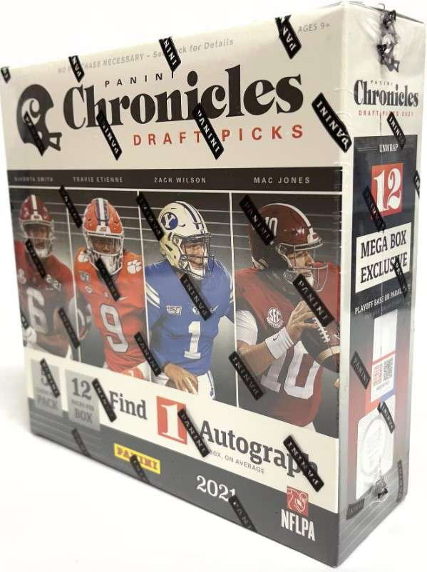 2021 Panini Chronicles Draft Picks Football Trading Card MEGA Box I16283
