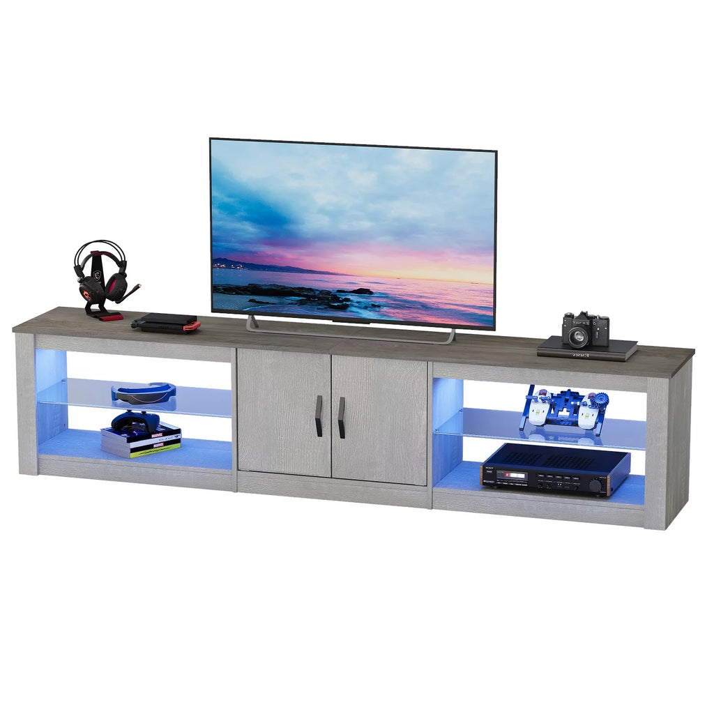 80" TV Stand with LED Lights R9410