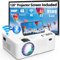 1080P 5G Wifi Bluetooth Projector with 120 Screen J4654